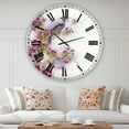 thumbnail image 2 of Designart 'Cherry Blossom Days' Large Cottage Wall Clock, 2 of 4
