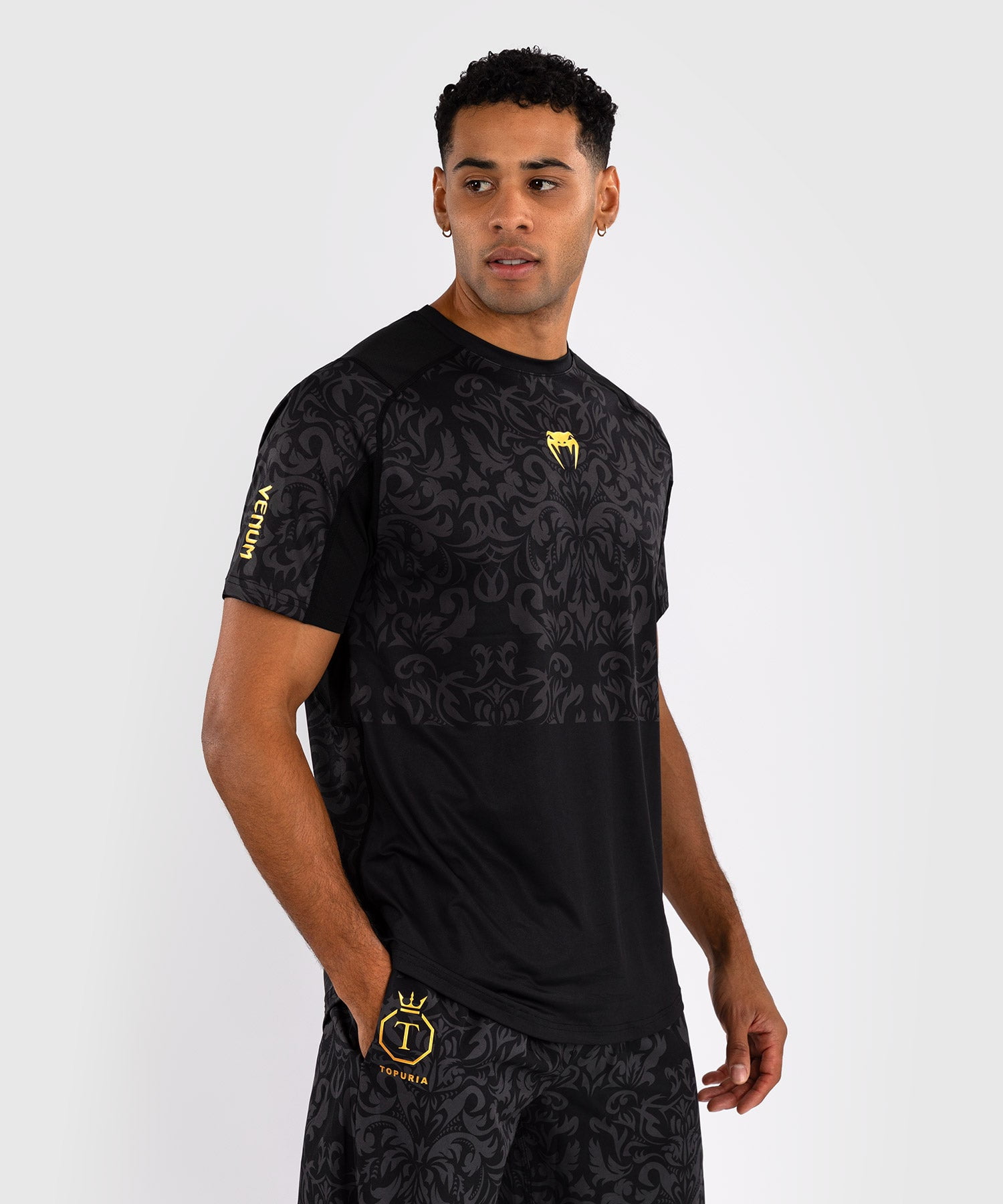 Venum x Ilia Topuria Unmatched Dry-Tech Shirt - Black/Gold - XX-Large