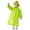 Green, variant on Mifelio Rain Ponchos for Kids Boy's and Girl's Long Windproof and Rainproof Hooded Coat Button Top Kids Ponchos Blue L