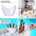 thumbnail image 4 of Efavormart Clear 7 Liter Plastic Ice & Drinks Bucket, Party Beverage Cooler Storage Tub With Handles, 4 of 11