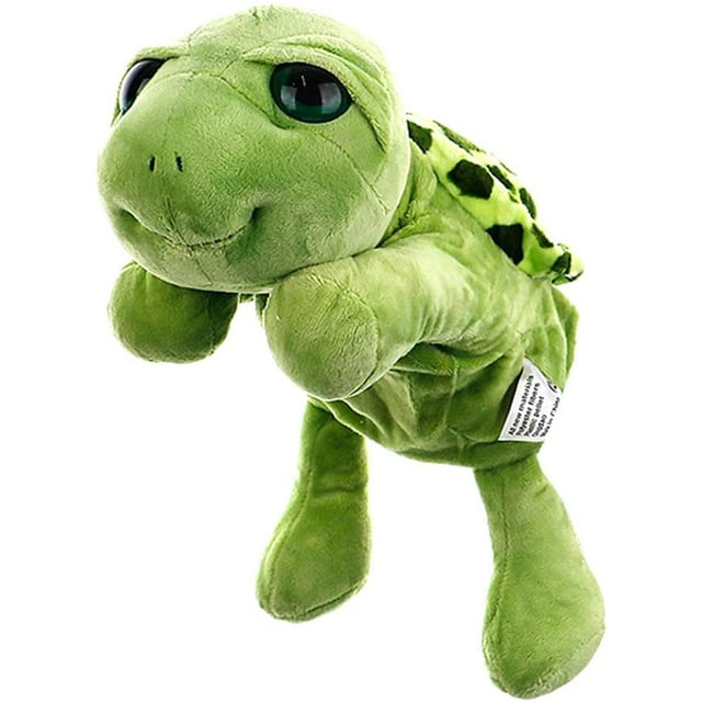 Turtle Hand Puppet, Plush Animal Hand Puppet Turtle Toys Interactive