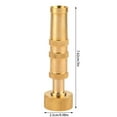 thumbnail image 3 of 1 Pc Heavy-Duty Brass Hose Nozzle, Adjustable Twist Hose Nozzle, Jet Sweeper Nozzle, Garden Sprayer Garden Hose Nozzle High Pressure Water Hose Nozzle Sprayer Head, 0.98x3 Inch, Gold, 3 of 6