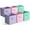 Pink Purple Teal, variant on Sorbus Foldable Storage Cubes - 6 Pack, 11 Inch, Fabric, Foldable, Storage and Organization, Versatile Use, Collapsible Storage, Lightweight and Durable