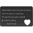 TRAHOOMilitary Wallet Card When Duty Calls for You to Leave Wallet