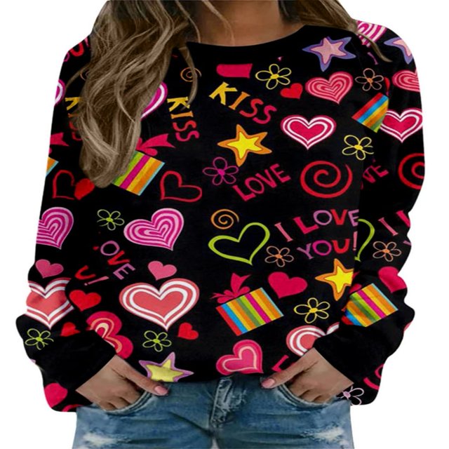 MesaSe Sweat-Shirts de Jour pour Femmes à Manches Longues Pulls