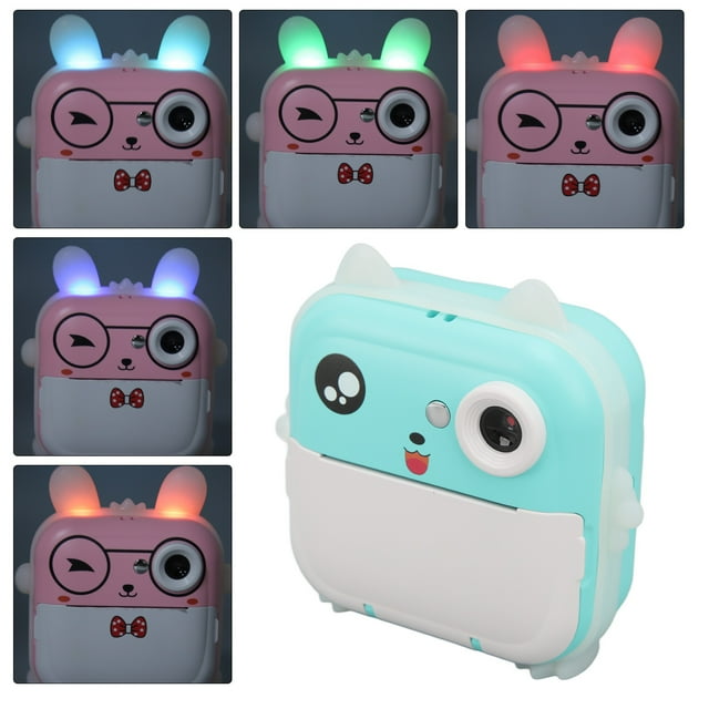 Cámara De Impresión Instantánea Para Niños, Cámara Instantánea De Niños De Dibujos Animados Múltiples De 24 Mp, Mini Cámara Digital Con Estampado Térmico Con Abdominales