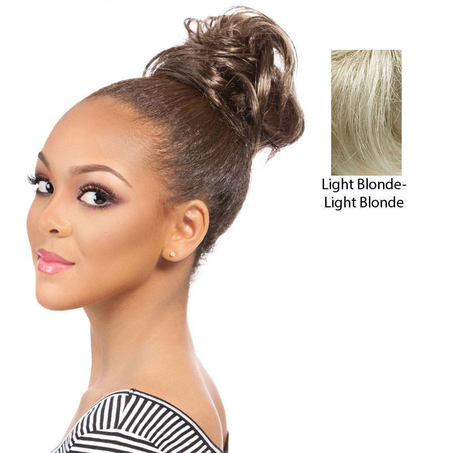 Synthetic Hair Bun Extensions Chignon Hairpiece Style Instant Volum For