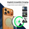 thumbnail image 3 of Entronix Bundle Compatible with iPhone 17 Pro Max — Magnetic Dual-Layer Phone Case & 2 Clear Screen Protector, Anti-Drop 9H Easy Install, Orange, 3 of 8