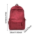 thumbnail image 4 of FUZHIQ Tie Dye Vintage School Backpack for 8th 9th 10th 11th Grade, Distressed Style Bookbag with Front Pocket, Casual Elementary Middle School Bag, Black, 4 of 8