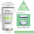 thumbnail image 3 of Tennis Gifts for Men/Women, Gifts for a Tennis Lover, Tennis Gifts for Dad, Tennis Lover Gifts, Tennis Accessories, Tennis Gifts Women, Tennis Party Decorations, Tennis Player Themed Tumbler 20OZ, 3 of 6