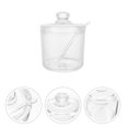 thumbnail image 3 of 1 Set Acrylic Sugar Bowl Seasoning Pot Container with Spoon for Home Kitchen, 3 of 6