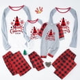 thumbnail image 2 of Christmas Family Clothing Set Mom Daughter Dad Son Matching Outfits Santa Tree Print 2 Pieces Suit Sleepwear Soft Loose Pyjamas, 2 of 4