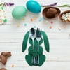 Easter Bunny Knife And Fork Bag Rabbit Cutlery Set 4 Pieces For A Set Of Five Colors New Occasions finest tableware set disposable kids box bag tableware accessories
