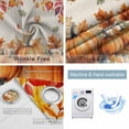 thumbnail image 2 of Fsddascl Orange Pumpkin Fall Blackout Curtains for Bedroom/Living Room, Thermal Insulated Kitchen Curtains, Thanksgiving Maple Eucalyptus Beige Grommet Darkening Window Treatment Drapes 52"x72"x2, 2 of 6