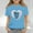 Blue, variant on Frnrwgo Girls Athletic Tees Mother's Day Shirts for Girls Kids T-Shirts Tees Summer Tops 2-13 Years, Red