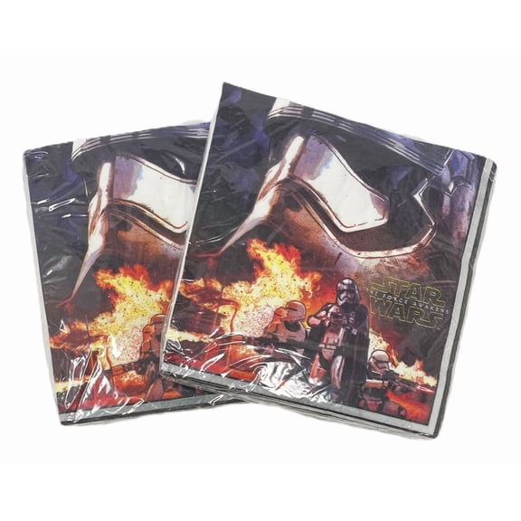 Star Wars Kylo Ren Large Party Napkins - 2 Packs of 16 - 32 Total