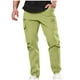thumbnail image 2 of Pantalones largos para hombre, informales, con múltiples bolsillos, rectos, para exteriores, para fitness, cargo, de poliéster., 2 of 6