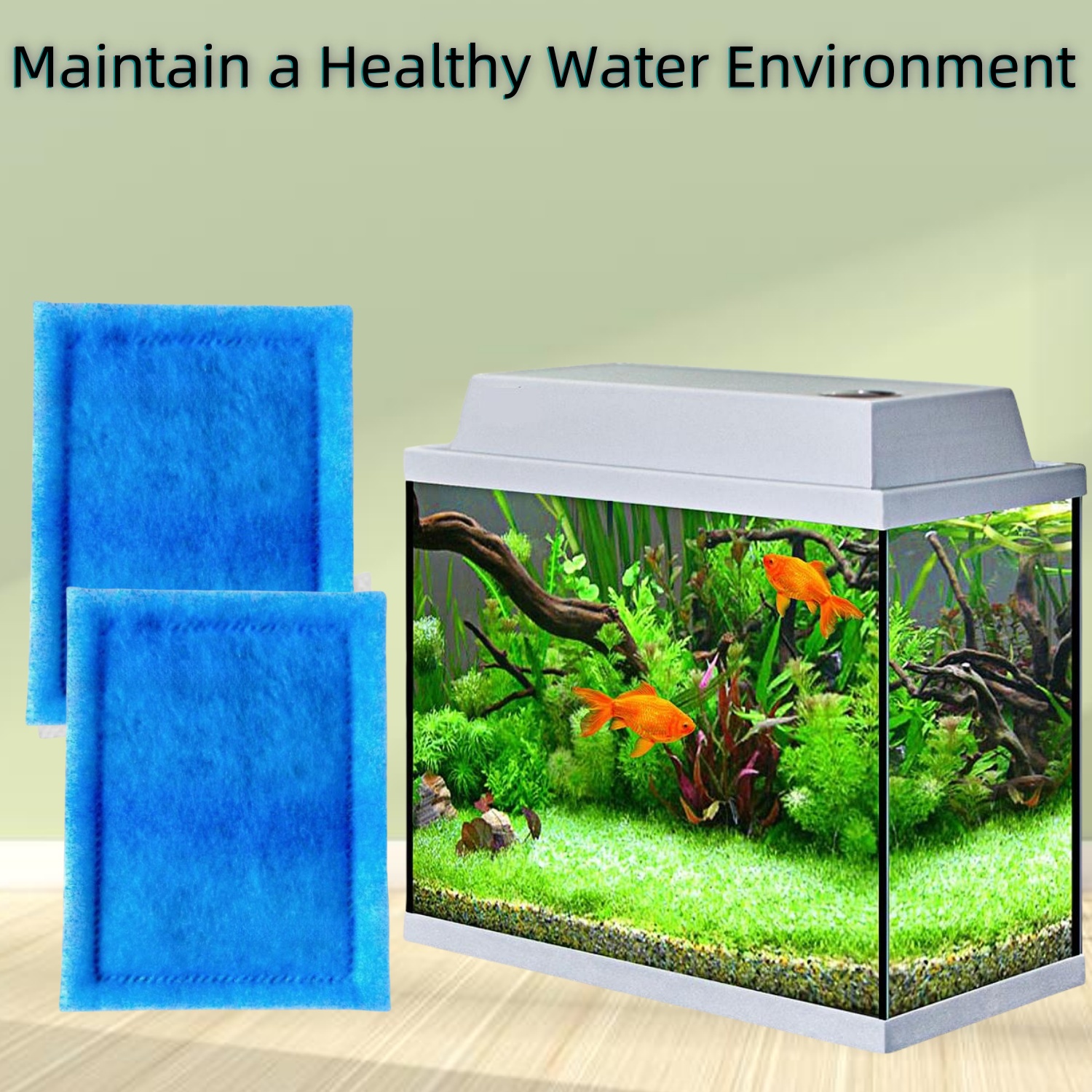 12 Pack Aquarium Filter Cartridges for Aqua-Tech 30-60/20-40 Gallon Fish Tank Power Filter Replacement, EZ-Change #3 Fish Filter Cartridge