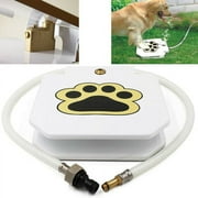 Datingday Outdoor Dog Pet Water Fountain Step On Brass Valve Clean Fresh Dispenser System