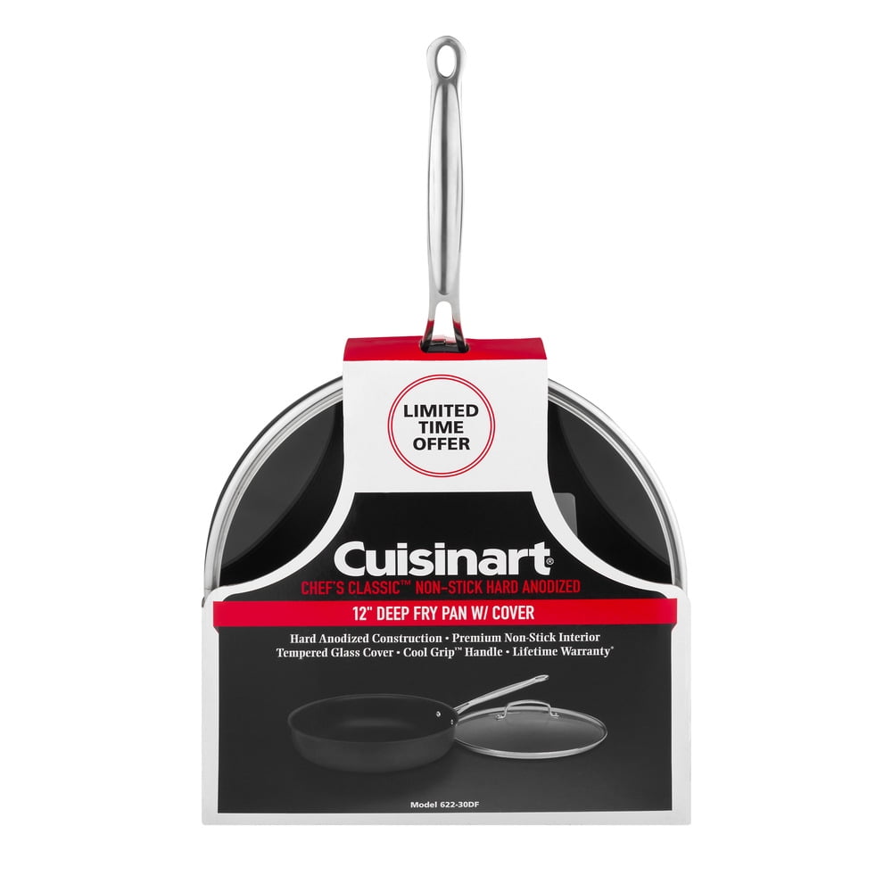 Cuisinart Chef's Classic NonStick Deep Fry Pan With Cover 12 Inch Pan, 1.0 CT
