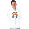 thumbnail image 5 of It Does Get Better Motivational LGBTQ Zip Up Hoodie Men's Women's Brisco Brands S, 5 of 6