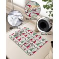 thumbnail image 5 of Christmas Gnomes Dish Drying Mat for Kitchen Counter, Super Absorbent Quick Dry Coffee Bar Mat Pad Thin Diatomaceous Sink Mat Non Slip Dish Drainer Mat 23.5x15.5 Golden Gnomes Snowflake Stripes, 5 of 6