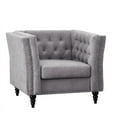 thumbnail image 3 of Home Square 2 Piece Set with Microfiber Living Room Loveseat and Chair in Gray, 3 of 13