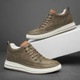 thumbnail image 6 of Men's Elevator Shoes Classic Casual Dress Increasing Height Oxford Shoes Casual Ankle Boots Outdoor Walking Shoes Slip On Sneakers, 6 of 15