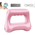 thumbnail image 1 of 5-Speed Handheld Massager Ring with Adjustable Belt, High Frequency Vibration Deep Tissue Body Massager with Adjustable Heat for Waist Legs Arms Muscle Relaxation (Pink), 1 of 8