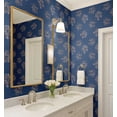 thumbnail image 4 of S4Sassy Hibiscus Flower Wallpaper - Blue Wall Covering, 25" x 360" Self-Adhesive Textured Vinyl Wall Paper, Decorative Walls Wrap, Easy DIY Walls Covering For Bedroom, Living Room, Living Space, 4 of 9