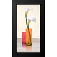 thumbnail image 2 of Cynthia, Ann 9x14 Black Modern Framed Museum Art Print Titled - Callas in crystal vases II, 2 of 5