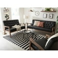 thumbnail image 6 of Allora Faux Leather Tufted Loveseat in Black, 6 of 6