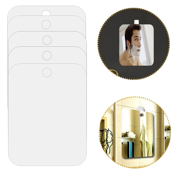 CRILSTYLEO 5Ud De Pared Acrílico Rectangular Plata Para De Y Hogar