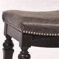 thumbnail image 3 of Hillsdale Vetrina Vinyl Bar Stool in Black, 3 of 3