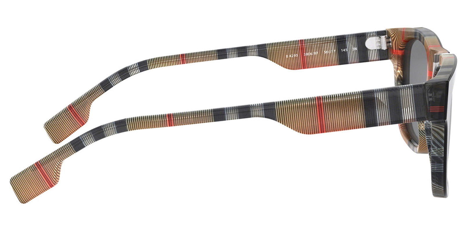 Burberry Adult Male Black on Vintage Check Rectangle Classic -BE4293-380687-56 - Made in Italy