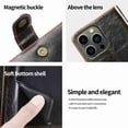 thumbnail image 3 of Dteck Magnetic Wallet Case for iPhone 13 Pro Max, Compatible with MagSafe Charger,PU Leather Zipper Folio Flip Protective Case with Magnetic Closure and Card Holder (Brown), 3 of 9