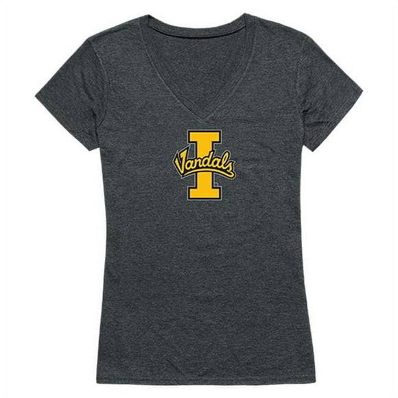 W Republic 521-395-E9C-05 University of Idaho Women Cinder T-Shirt, Heather Charcoal - 2XL