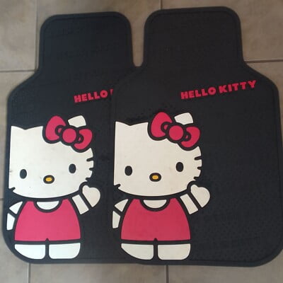 Hello Kitty Wavin' Hi 2-Pack Car Floor Mat