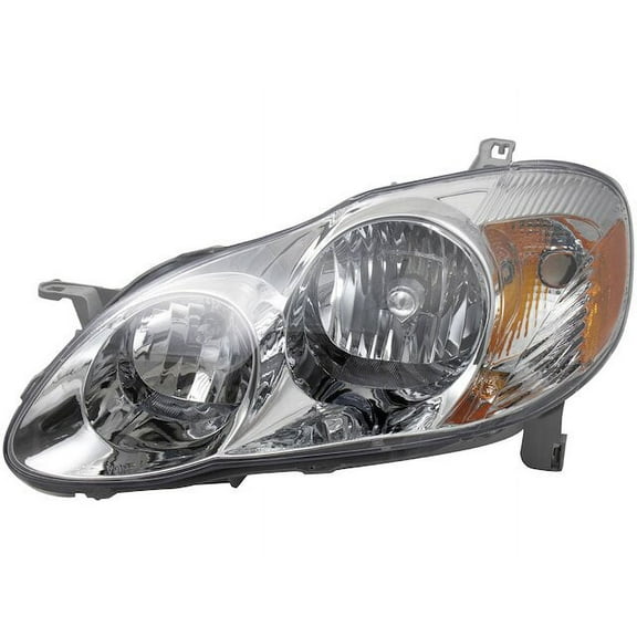 Left Headlight Assembly - Compatible with 2003 - 2004 Toyota Corolla