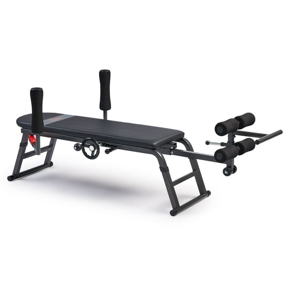 Sunny Health & Fitness Stretch Inversion Table Equipment, 400 lb Capacity w Free SunnyFit® App