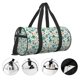 thumbnail image 3 of Balery Floral In Teal Bolsa de Gimnasio para Mujeres y Hombres, Bolsa de Viaje Impermeable, Bolsa de Fin de Semana con Compartimento para Zapatos y Bolsillo Húmedo, 3 of 6