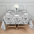 thumbnail image 3 of White Gothic Hand Butterfly Pattern Square Tablecloth,Waterproof Square Table Cover,Wipeable Spillproof Washable Table Cover for Home Kitchen Party Decor 60"x60"(152x152cm), 3 of 6