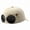 Beige, variant on Men's Korean-Style Pilot Baseball Cap with Glasses, Vintage Aviator Hat with Visor, Canvas Sun Hat for Streetwear & Outdoor.