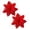 Red, variant on ZZyuan Christmas Artificial 3 Layer Glitter Stereo Simulation Ornaments Christmas Decorations For Christmas Tree Wreath Garland Box Holiday Xmas Home Decor 2 Pack