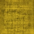 thumbnail image 1 of Ahgly Company Machine Washable Indoor Square Oriental Yellow Industrial Area Rugs, 4' Square, 1 of 4