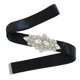 thumbnail image 1 of Crystal rhinestone flor cinta nupcial cinturón faja negro Sunnimix cinturón nupcial de la boda, 1 of 7
