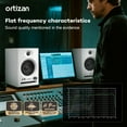 thumbnail image 2 of Active Studio Monitor Speakers, Bluetooth 5.3 Wireless, for Music Production, PC Gaming & Home Audio, Bookshelf Speakers (Pair, White), 2 of 13