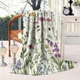 thumbnail image 2 of Pioneer Flower and Butterfly Blanket,Comfortable Soft Flannel Throw Blanket,All Season,Warm Lightweight Blankets for Sofa Bed Couch Living Room Chair,60"x80"(150x200cm), 2 of 4