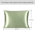 thumbnail image 7 of PiccoCasa 25 Momme Silk Pillowcase Queen Silk Pillow Cover, Olive Green, 20"x30", 7 of 7