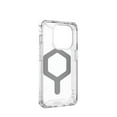 thumbnail image 4 of UAG iPhone 15 Pro Case 6.1" Plyo Ice/Silver Built-in Magnet Compatible with MagSafe Charging Rugged Anti-Yellowing Transparent Clear Dropproof Protective Cover by URBAN ARMOR GEAR, 4 of 9